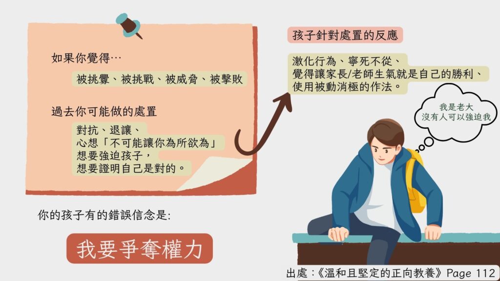 爭奪權力:錯誤的認為「只有我當老闆或你不是我老闆時，我才有歸屬感」